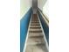 A well-lit carpeted staircase with a wooden handrail, and modern paint at 236 Villa Domani Cir, Davenport, FL 33896