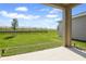 View of backyard features a manicured lawn at 6381 Clover St, Lake Hamilton, FL 33851