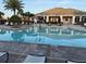 A refreshing community swimming pool with comfortable lounge chairs, tables and shade, perfect for relaxation and recreation at 1907 Partin Terrace Rd, Kissimmee, FL 34744
