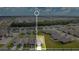 Aerial view of a residential area, showcasing a specific house outlined in white at 1507 Bitteroot St, Kissimmee, FL 34744