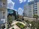 Scenic balcony view of urban gardens and surrounding architecture at 155 S Court Ave # 1308, Orlando, FL 32801