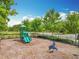 Community playground featuring a slide and dolphin riders provides a fun recreational area for residents at 16588 Centipede St, Clermont, FL 34714