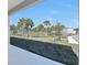 View from home showing common area with many palm trees and paved walking path at 1737 Carnelian St, Deland, FL 32720