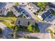 Aerial shot of condos, showcasing manicured lawns, parking and walking paths on a sunny day at 2031 Ludlow Ln # 3303, Orlando, FL 32839