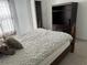 Well-lit bedroom featuring a bed, wardrobe and a walk-in closet for storage at 8907 Legacy Ct # 14 205, Kissimmee, FL 34747