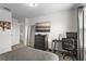 Bright bedroom features contemporary decor, neutral walls, with a mirror and workspace at 11473 Listening Dr, Orlando, FL 32832
