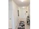 Inviting entryway featuring neutral colors and an elegant rug at 1241 Denali Dr, Winter Haven, FL 33881