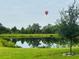 Scenic pond view with a hot air balloon in the background at 1868 Sanibel Dr, Davenport, FL 33896