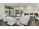 Clubhouse lounge with comfortable seating and large windows overlooking the pool at 1872 Summer Serenity Dr, Kissimmee, FL 34744