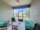 Outdoor lanai with furniture and a view of the water at 195 Preston Ave, Davenport, FL 33837