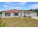 Charming single-story home with a well-manicured lawn, attached garage and a beautiful roof at 250 Beckenham Dr, Kissimmee, FL 34758