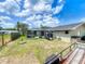 The exterior showcases a screened-in patio with backyard and trailer parking capabilities at 340 Vail Dr, Winter Haven, FL 33884
