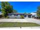Inviting single-story home featuring manicured landscaping, gray exterior paint, and a driveway at 1316 N Bumby Ave, Orlando, FL 32803