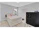 Simple bedroom with a platform bed and a minimalist aesthetic at 1083 Snively Cir, Lake Hamilton, FL 33851