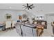 Spacious living area featuring leather sofas, a dining area, and an open layout at 1083 Snively Cir, Lake Hamilton, FL 33851