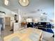 Bright living space connects to the dining area and kitchen for easy entertaining at 1301 Rebecca Dr, Haines City, FL 33844