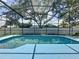 Inviting screened-in pool area with clear blue water and ample space for relaxation at 1301 Rebecca Dr, Haines City, FL 33844