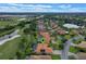 Aerial view of a home in a well-maintained neighborhood close to golf course, lakes, and highway access at 133 Torino Ln, Kissimmee, FL 34759