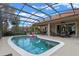 Large screened-in pool and covered patio, perfect for outdoor relaxation and entertaining guests at 133 Torino Ln, Kissimmee, FL 34759