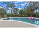 Beautiful screened-in pool with clear blue water, ideal for enjoying a refreshing swim in a private setting at 133 Torino Ln, Kissimmee, FL 34759