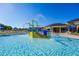 Fun splash pad for next to the community clubhouse at 145 Willow Dr, Poinciana, FL 34759