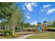 Community playground with swings, a play structure, and picnic tables at 1809 Bluepoint St, St Cloud, FL 34771