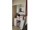 Office space with white cabinets and countertops featuring a desk area with supplies at 2049 Shannon Lakes Blvd, Kissimmee, FL 34743