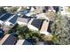 An aerial view of the back of the home, showcasing the well-maintained yard and surrounding neighborhood at 2110 Korat Ln, Maitland, FL 32751