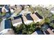 An aerial view of the back of the home, showcasing the well-maintained yard and surrounding neighborhood at 2110 Korat Ln, Maitland, FL 32751