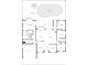 Detailed floor plan featuring 4 bedrooms, a pool, and multiple living areas for comfortable living at 3037 Diamond Ln, St Cloud, FL 34772