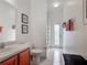 Clean bathroom with a walk-in shower and simple fixtures at 4117 Navigator Way, Kissimmee, FL 34746