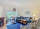 Comfortable living room featuring a large sectional sofa, and a large window at 4117 Navigator Way, Kissimmee, FL 34746