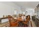Inviting dining room featuring a classic wooden table set and stylish decor at 4611 Eaglet Ln, Kissimmee, FL 34746