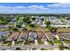 Aerial view of the neighborhood with the home centered within the neighborhood at 615 Copeland Dr, Haines City, FL 33844