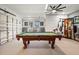 Expansive recreation area with a pool table, exercise equipment, and ample space for entertainment at 615 Copeland Dr, Haines City, FL 33844