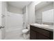 A clean and tidy bathroom with a shower and sink at 164 Emanuelle Dr, Winter Haven, FL 33884