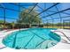 Backyard pool with sun-drenched water and screened enclosure at 1941 Mathis Rd, St Cloud, FL 34771