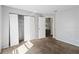 This bedroom features closet storage space and carpeted floors at 218 Cranbrook Dr, Kissimmee, FL 34758