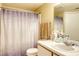 Functional bathroom with shower and sink, complete with essential amenities at 2203 Key West Ct # 432, Kissimmee, FL 34741