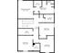 Detailed floor plan showcasing the layout of the primary bedroom, bedroom, and bathrooms at 2877 Fitness St, Clermont, FL 34714