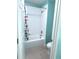 Bathroom featuring a shower/tub combination and colorful decor at 3561 Sanctuary Dr, St Cloud, FL 34769