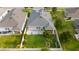 Aerial view of property featuring backyard landscaping, patio, and perimeter fence at 4007 Green Sabal Dr, Orlando, FL 32824