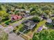Charming neighborhood aerial shot with mature trees and well-maintained homes on a sunny day at 503 New York Ave, St Cloud, FL 34769