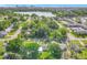 Aerial view showcasing the neighborhood and a lake in the distance at 514 S Cottage Hill Rd, Orlando, FL 32805