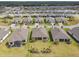 Aerial view of a residential neighborhood with well-maintained lawns and community amenities at 204 Bella Cortina Dr, Poinciana, FL 34759
