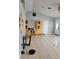 View of the living room with modern decor, plenty of space, and a ceiling fan at 13 Dorset Dr, Kissimmee, FL 34758