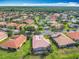 High angle showing a vibrant residential area features well-manicured lawns and mature trees at 644 Shorehaven Dr, Kissimmee, FL 34759
