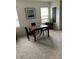 Cozy dining area with carpet, a table set for four, natural lighting, and stylish decor at 1723 Post Oak Dr, Davenport, FL 33837