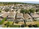 An aerial view of multiple homes with screened pools highlights the community's amenities at 206 Bonville Dr, Davenport, FL 33897