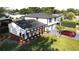 Stunning aerial perspective highlighting lush landscaping and exterior architecture at 2227 Coventry Dr, Winter Park, FL 32792